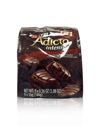 Adicto Intense Chocolate Covered and Filled Cake 144 G
