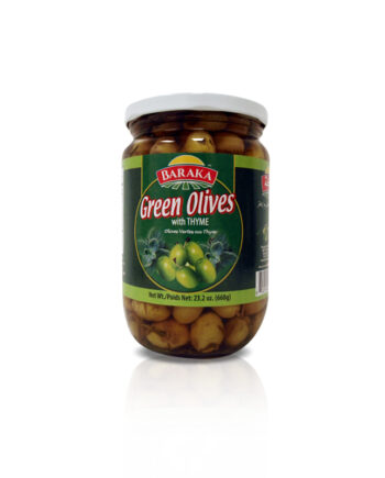 Baraka Green Olives w/Thyme 660g