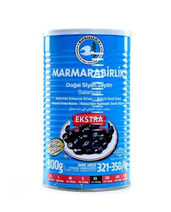 Marmarabirlik Natural Black Olives Ekstra XS 800g