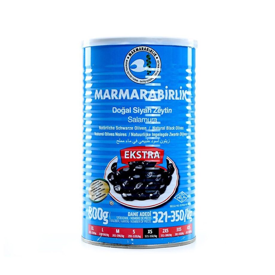 Marmarabirlik Natural Black Olives Ekstra XS 800g