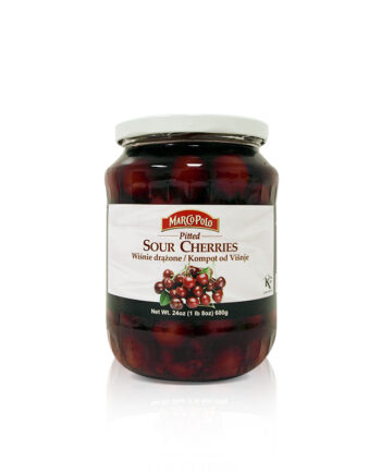 Marco Polo Pitted Sour Cherry In Syrup 24 OZ