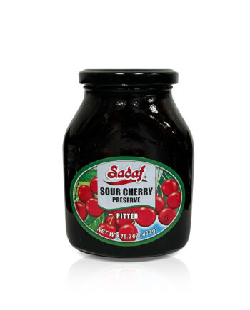 Sadaf Sour Cherry Preserve Pitted (Moraba Albaloo) 15.2 OZ