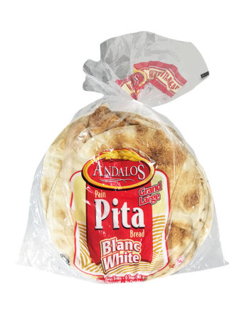 Andalos Grand Large Blanc White Pita Bread Pack of 6