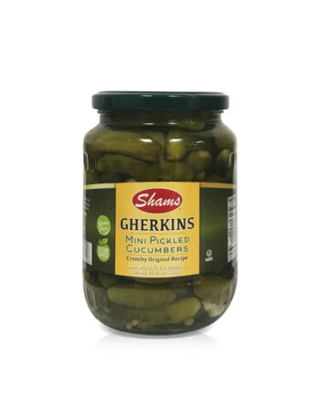 Shams Gherkins Mini Pickled Cucumbers (Khiarshoor Riz) 24 FL OZ