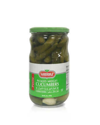 Shiraz Pickled Midget Cucumbers (Khiarshoor) 23 OZ