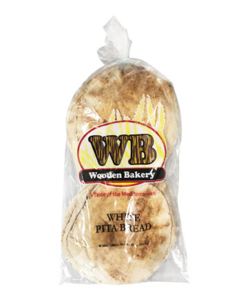 Wooden Bakery Mini Loaves White Pita Bread pack of 10