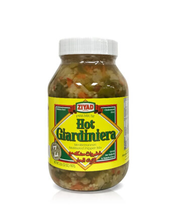 Ziyad Hot Giardiniera Mediterranean Marinated Pepper Mix 32 OZ