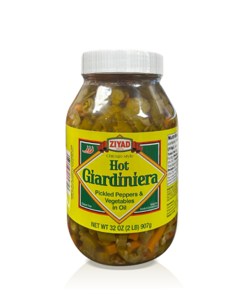 Ziyad Hot Giardiniera Pickled Peppers & Vegetables In Oil 32 OZ