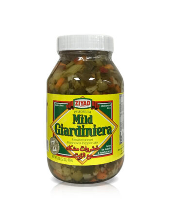 Ziyad Mild Giardiniera Mediterranean Marinated Pepper Mix 32 OZ