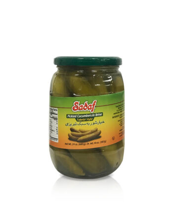 Sadaf Pickled Cucumbers in Brine (Khiarshoor) 24 OZ