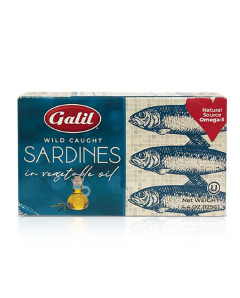Galil Wild Caught Sardines in Vegetable Oil (Ton Mahi Sardin) 4.4 OZ