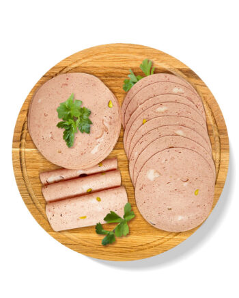 Mortadella with Garlic and Pistachio (Kalbas Mortadella with Sir and Pesteh)