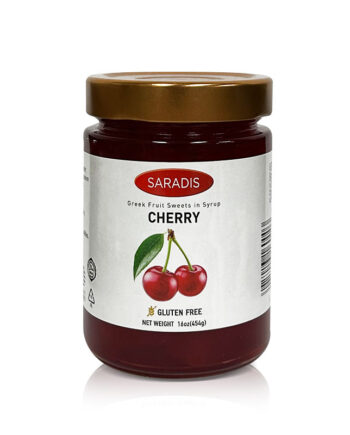 Saradis Greek Cherry in Syrup (Moraba Gilas) 16 OZ