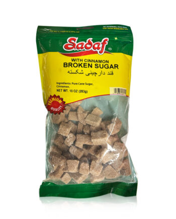 Sadaf Broken Hard Sugar with Cinnamon (Ghand Darchini Shekasteh) 10 OZ
