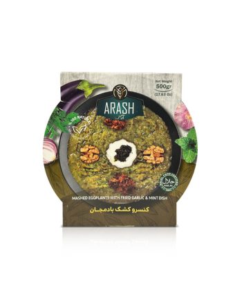 Arash Mashed Eggplants with Fried Garlic & Mint (Kashk Bademjan) 500 G