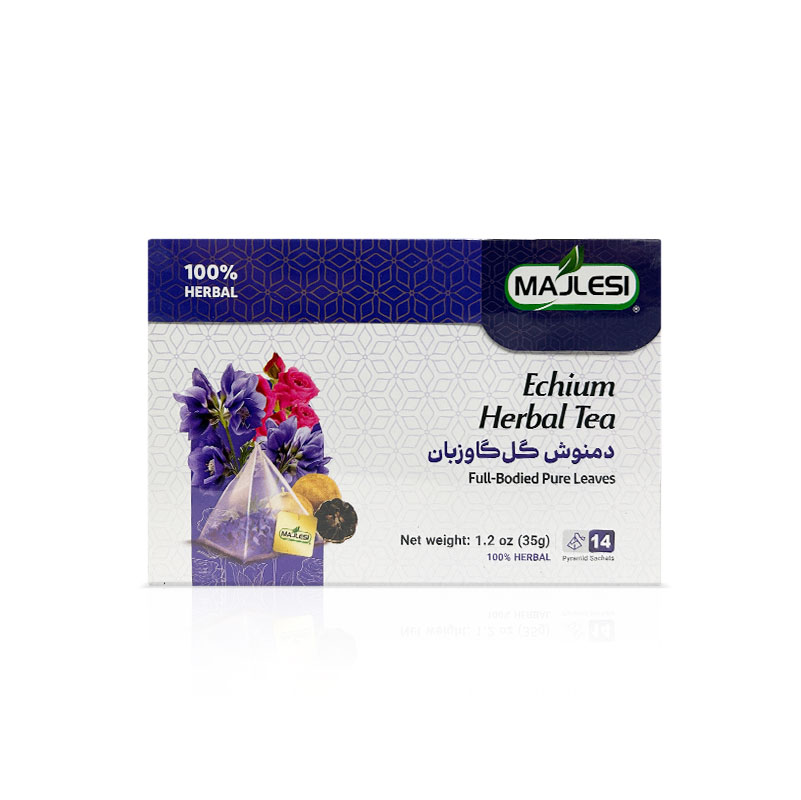Majlesi Echium Herbal Tea Bags (Gol Gav Zaban) 14 Tea Bags