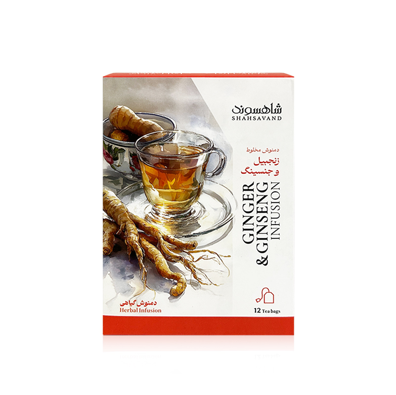 Shahsavand Ginger & Ginseng Infusion 12 Tea Bags